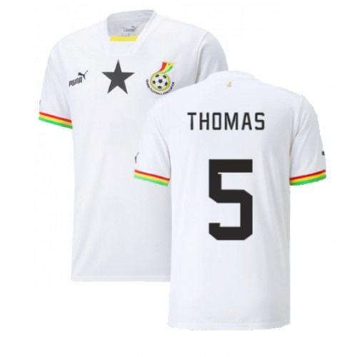 Ghana Thomas Partey #5 Koszulka Podstawowych MŚ 2022 Krótki Rękaw
